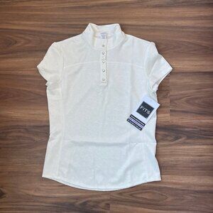 FITS Women's Short Sleeve Show Shirt - Cream - X Large